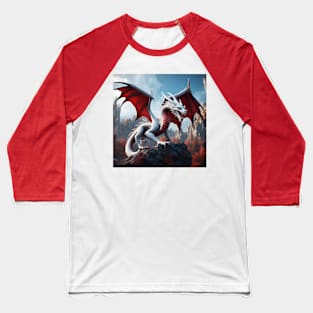 White Dragon Baseball T-Shirt